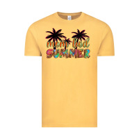 Vintage Mustard mom bod summer with palms Vintage Tee - Artiststas