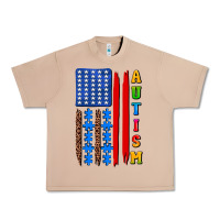 Burro autism american flag Urban Heavy Tee - AdoDesignShop