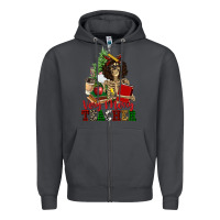 Smoke very merry teacher skeleton Zipper Hoodie - NancyCooperArtShop