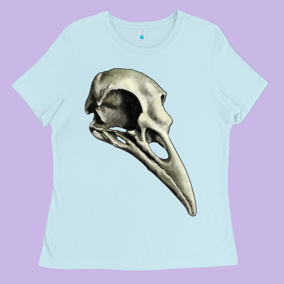 Ladies Tee Raven Skull