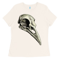 Bone Raven Skull Ladies Tee - RanaPortraitStore