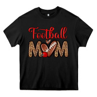 Black football mom Heavy Core Tee - Zillion Design Studio
