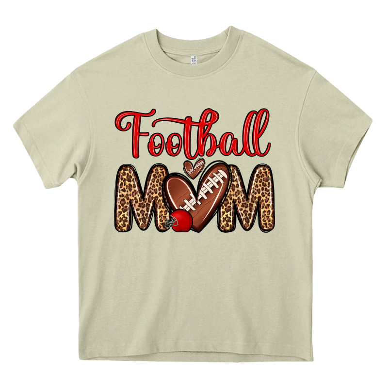Football Mom Heavy Core Tee by Zillion Design Studio | Teevron