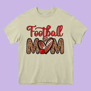 Football Mom Heavy Core Tee Designed By Zillion Design Studio