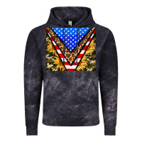 Cloud Black american sunflower and camouflage Vintage Hoodie - AdoDesignShop