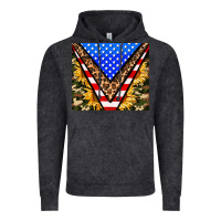 Vintage Black american sunflower and camouflage Vintage Hoodie - AdoDesignShop