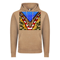 Vintage Coffee american sunflower and camouflage Vintage Hoodie - AdoDesignShop