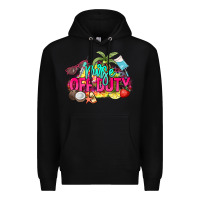Black Nurse off duty Premium Hoodie - NancyCooperArtShop