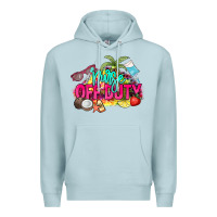 Blue Mist Nurse off duty Premium Hoodie - NancyCooperArtShop