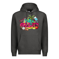 Charcoal Heather Nurse off duty Premium Hoodie - NancyCooperArtShop