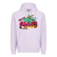 Lilac Nurse off duty Premium Hoodie - NancyCooperArtShop