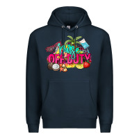 Navy Nurse off duty Premium Hoodie - NancyCooperArtShop