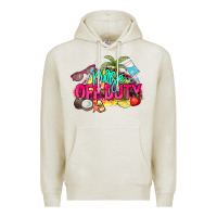 Oatmeal Heather Nurse off duty Premium Hoodie - NancyCooperArtShop