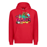 Red Nurse off duty Premium Hoodie - NancyCooperArtShop