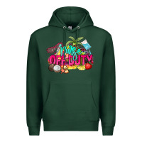 Sports Green Nurse off duty Premium Hoodie - NancyCooperArtShop