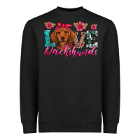 Black love dachshunds Heavyweight Sweatshirt - Artiststas