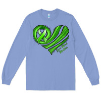 Colony Blue mental health awareness heart Long Sleeve Tee - Jasminsmagicworld