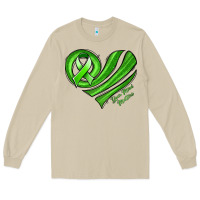 Mushroom mental health awareness heart Long Sleeve Tee - Jasminsmagicworld