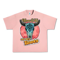 Salmon blame it all on my roots bull skull black Urban Heavy Tee - JahusDesignShop