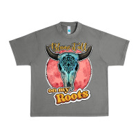 Tornado blame it all on my roots bull skull black Urban Heavy Tee - JahusDesignShop