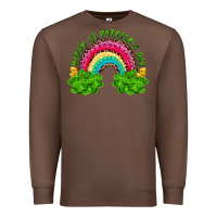 Chestnut happy st patricks day rainbow and shamrock Premium Sweatshirt - RanaPortraitStore