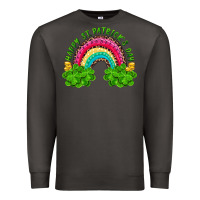 Smoke happy st patricks day rainbow and shamrock Premium Sweatshirt - RanaPortraitStore