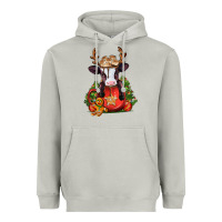 Moon Dust christmas baby cow hot cocoa Heavyweight Hoodie - Jasminsmagicworld