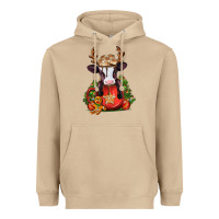 Mushroom christmas baby cow hot cocoa Heavyweight Hoodie - Jasminsmagicworld