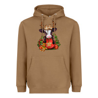 Toasted Coconut christmas baby cow hot cocoa Heavyweight Hoodie - Jasminsmagicworld