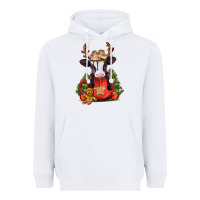 White christmas baby cow hot cocoa Heavyweight Hoodie - Jasminsmagicworld