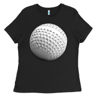 Black hockey ball Ladies Tee - texasbilliewilder