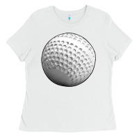 White hockey ball Ladies Tee - texasbilliewilder