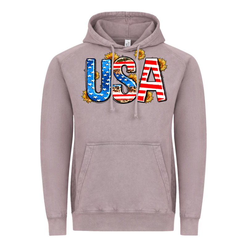 Usa Sunflower Vintage Hoodie by AdoDesignShop | Teevron