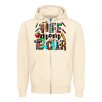 Sandshell wife mom teacher Zipper Hoodie - NancyCooperArtShop