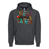 Smoke wife mom teacher Zipper Hoodie - NancyCooperArtShop
