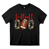 Black football dad Heavy Core Tee - Zillion Design Studio