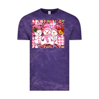 Cloud Purple pink snowgirls Vintage Tee - AdoDesignShop