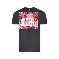 Vintage Black pink snowgirls Vintage Tee - AdoDesignShop