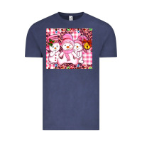 Vintage Denim pink snowgirls Vintage Tee - AdoDesignShop