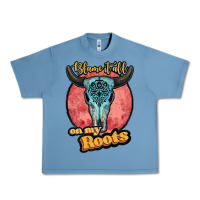 Pebble Blue blame it all on my roots white Urban Heavy Tee - JahusDesignShop