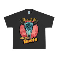 Pigment Black blame it all on my roots white Urban Heavy Tee - JahusDesignShop