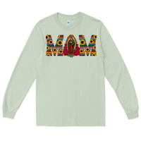 Mom Lady Of Guadalupe  Serape Sunflower Long Sleeve Tee | Teevron