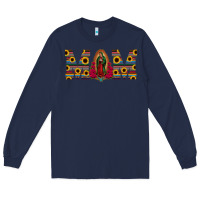 Navy mom lady of guadalupe  serape sunflower Long Sleeve Tee - Jasminsmagicworld
