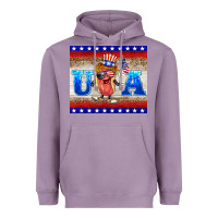 Lavender usa hot dog Heavyweight Hoodie - BarkalooDesign