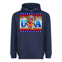 Navy usa hot dog Heavyweight Hoodie - BarkalooDesign