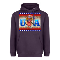 Plum usa hot dog Heavyweight Hoodie - BarkalooDesign