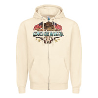 Sandshell make america cowboy again Zipper Hoodie - NancyCooperArtShop