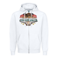 White make america cowboy again Zipper Hoodie - NancyCooperArtShop