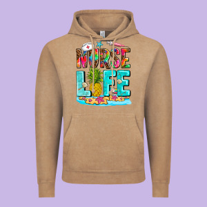 Nurse Life Summer Vintage Hoodie Designed By Adodesignshop