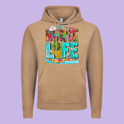 Nurse Life Summer Vintage Hoodie Designed By Adodesignshop